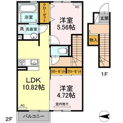 ポシェット大津の物件間取画像